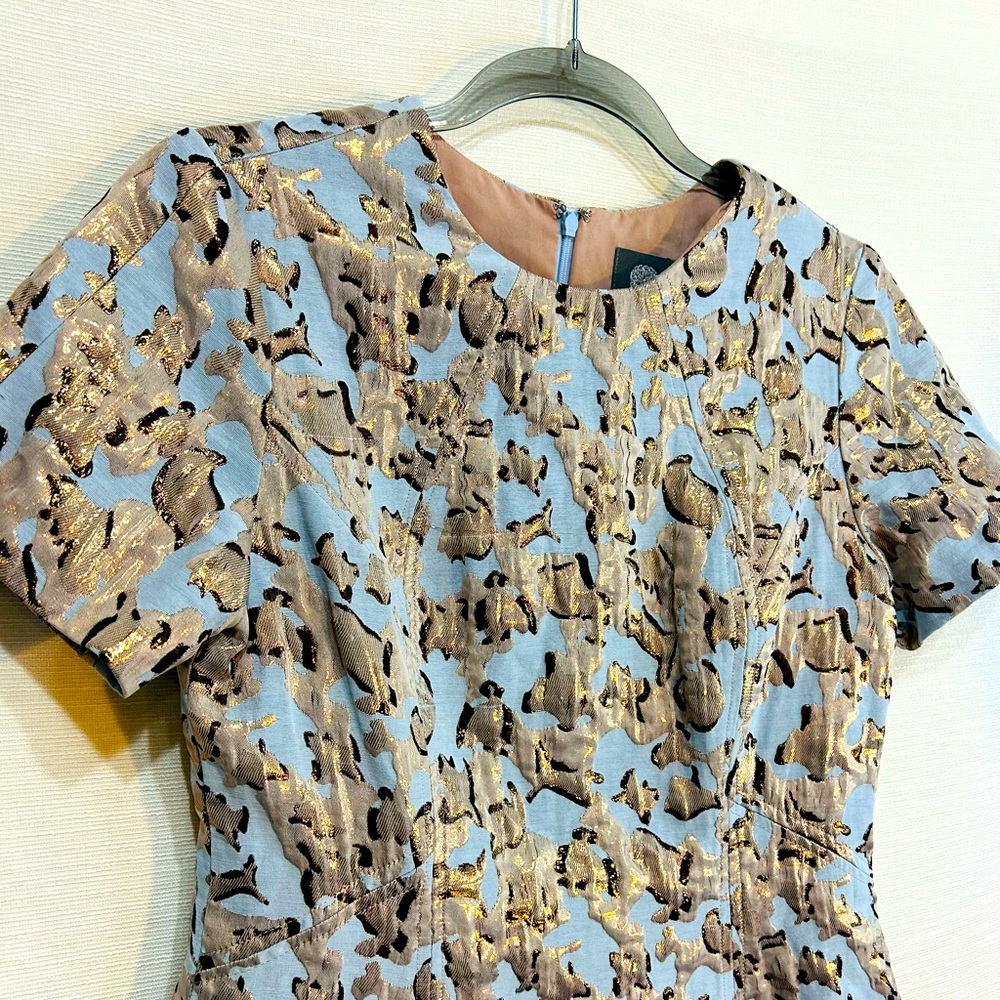 Vince Camuto Metallic Animal print dress